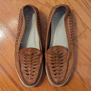 Women's Pinch Weekender Lx Huarache Leather Loafer, British Tan-Ivory, Size 10